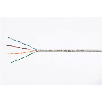 UTP kábel LYNX, Cat5E, licna(lanko), PVC, Dca, sivý, 305m