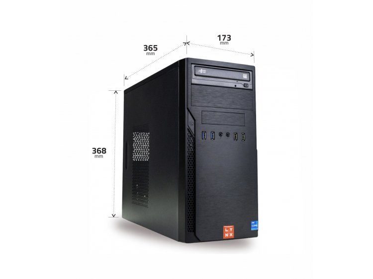 oLYNX Office i5 12400 8GB 512G SSD NVMe DVD±RW W11P