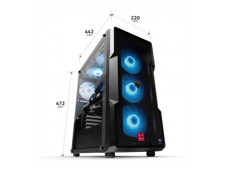 LYNX Challenger Ryzen 7 7800X3D 32GB 2TB SSD NVMe RTX 5070 Ti 16G W11 Home