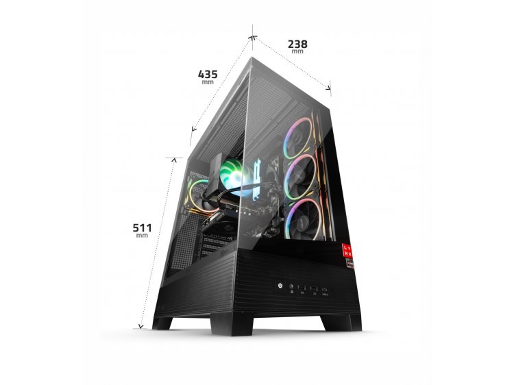 LYNX Challenger Ryzen 7 5800X 32GB 1TB SSD NVMe RTX 5070 12G W11 Home